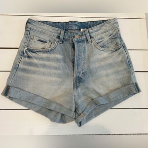 H&M Denim High Waisted Shorts